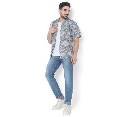 Spykar Men's Skinny Fit Low-Rise Casual Jeans Light Blue - Image 3