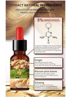lansiyi Hair Growth Essential Oil ，5% Minoxidil and Biotin with Natural Herbal Extract for Women Men Hair Regrowth Hair Loss Hair Thinning Treatment 20ml  - Image 3