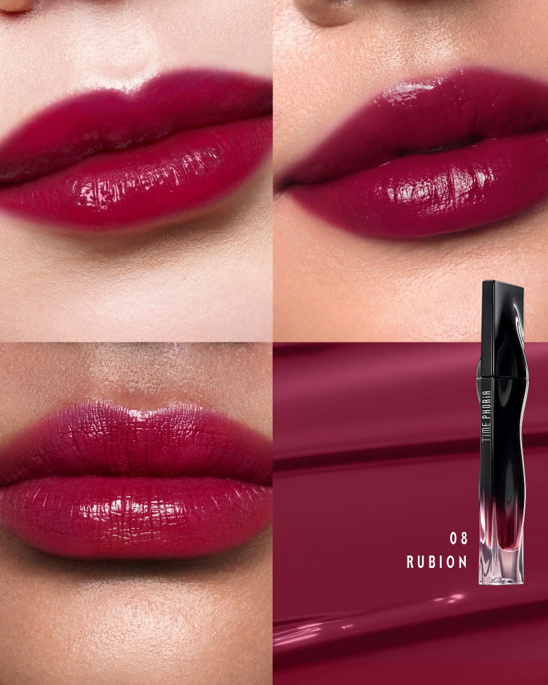 TIMEPHORIA Stellar Dust Lip Stain 08 Rubion, Transfer-Proof &Smudge-Proof Lip Gloss, Ruby Purple Red Tinted Glossy Finish, High-Pigment Vibrant, Hydrating Lightweight Long-Lasting Lip Makeup for Women - Image 2