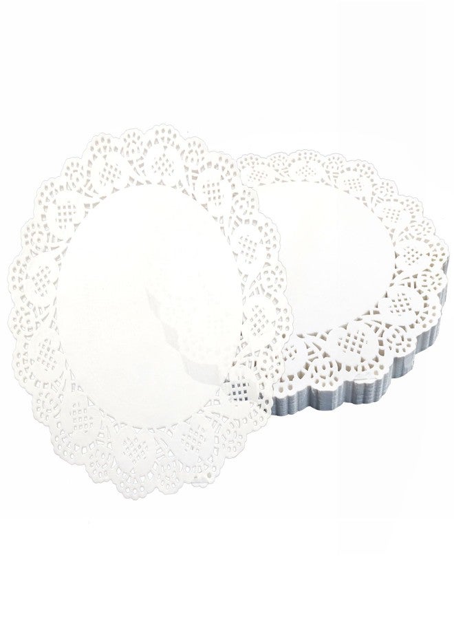Cionyce 150Pcs 10.5 Inch White Lace Paper Doilies, Disposable Paper Placemats for Wedding, Birthday, Cakes, Desserts, Tableware Food Decoration - Image 1