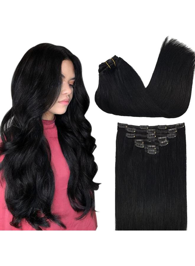 Bluejw European And American Real Hair Wig Women's Card Hair Seven-Piece Set Real Hair Extending Clip In Human Hair - Image 2