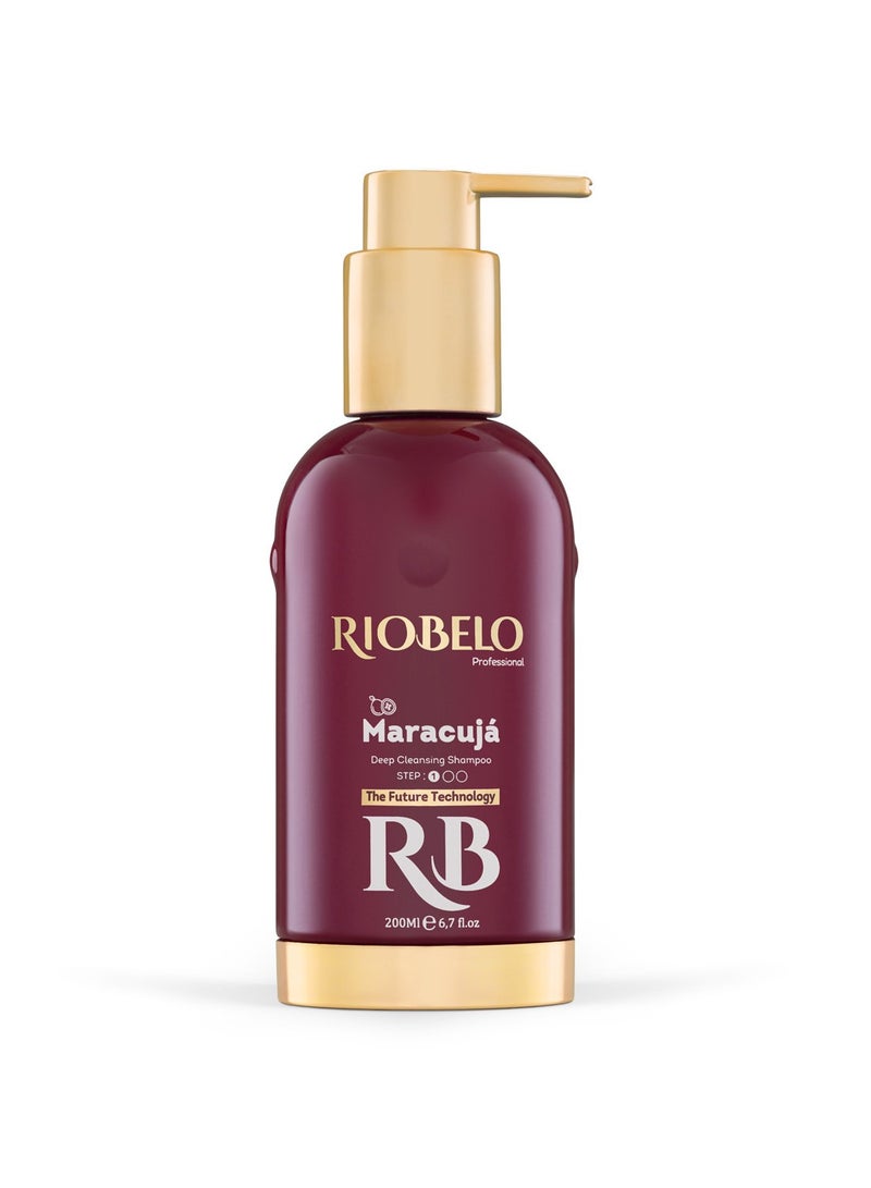 RIOBELO Hair Protein, Maracujá Protein Treatment for Hair, Brazilian Protein Hair Kit for Curly & Normal Hair by RIOBELO Professional Real, 200ml - 3 Steps Home Care Kit - Image 2