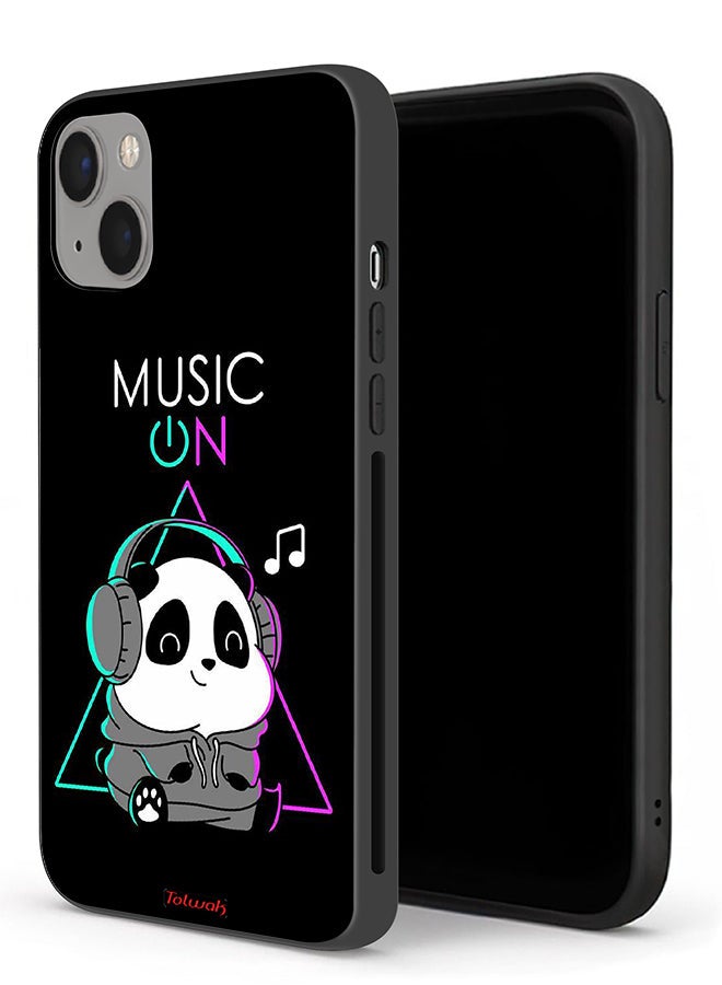 Tolwak Apple iPhone 13 mini Protective Case Music On Panda - Image 1