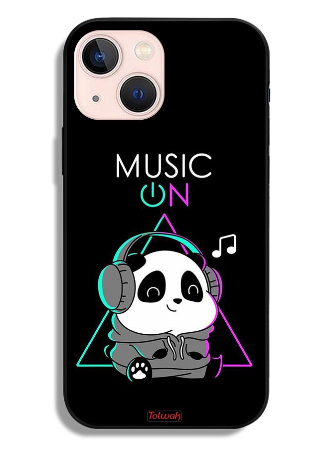 Tolwak Apple iPhone 13 mini Protective Case Music On Panda - Image 2
