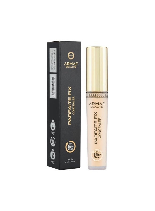 Armaf Beaute Armaf Beauté Parfaite Fix Concealer – Full Coverage Liquid Concealer, Lasts Up to 16 Hours, Waterproof Concealer | Fair 5.8g