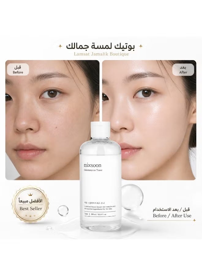 mixsoon Galactomyces Toner for Hydration, Smoother and Brighter-Looking Skin, 300 ml - Image 4