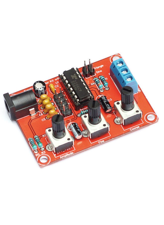 Generic - XR2206 High Precision Function Signal Generator DIY Kit Sine/Triangle/Square Output 1Hz-1MHz Adjustable Frequency Amplitude - Image 1