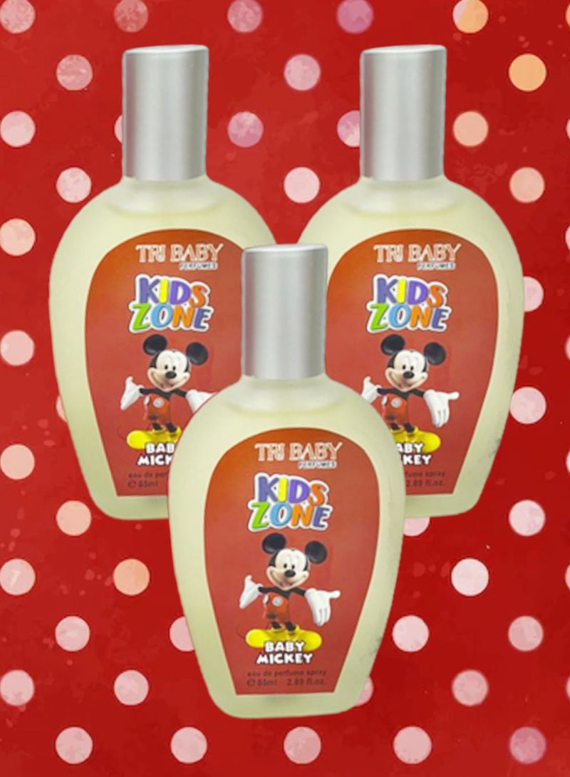 تي أر آي 3 قطع عطر بيبي ميكي للأطفال 85 مل EDP - Image 1