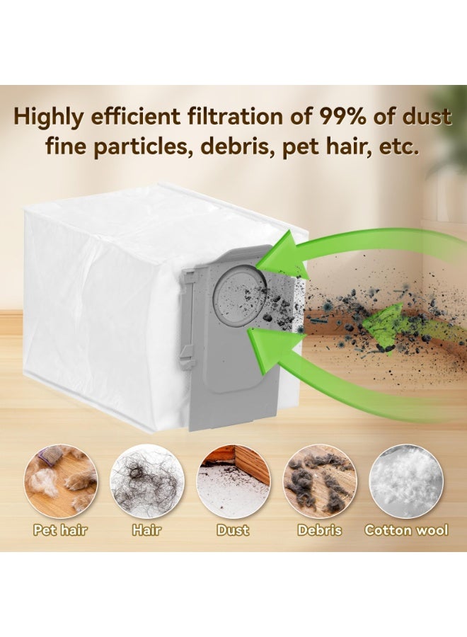 Roborock Original Disposable Dust Bags for Qrevo 5AE/Qrevo C Pro/S8 MaxV Ultra/Qrevo S/Saros 10/Q10 VF/Q10 VF+/Q7 TF/Q7 TF+/QR 798/Qrevo Curv/Qrevo Curv 2 Pro/Qrevo L Pro, 6 Pcaks - Image 4