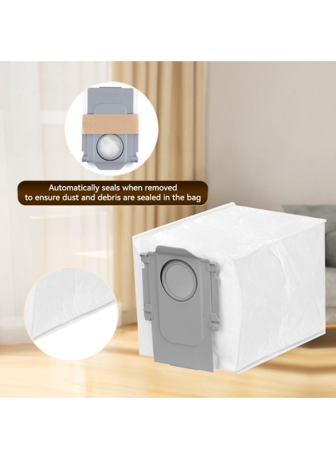 Roborock Original Disposable Dust Bags for Qrevo 5AE/Qrevo C Pro/S8 MaxV Ultra/Qrevo S/Saros 10/Q10 VF/Q10 VF+/Q7 TF/Q7 TF+/QR 798/Qrevo Curv/Qrevo Curv 2 Pro/Qrevo L Pro, 6 Pcaks - Image 3
