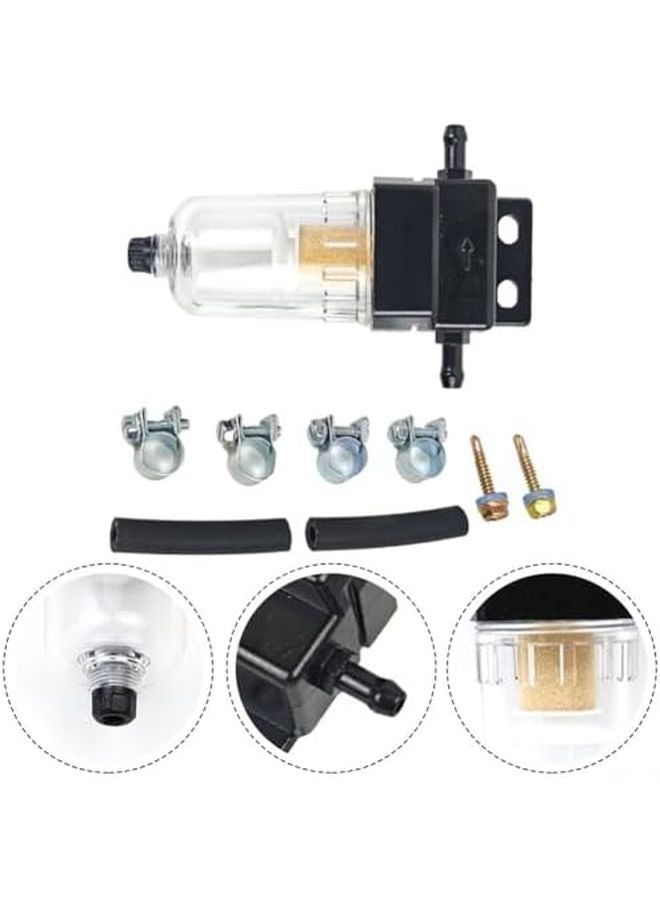 Diesel Heater Fuel Filter Water Separator Kit With Hoses And Clamps Size B - Image 3