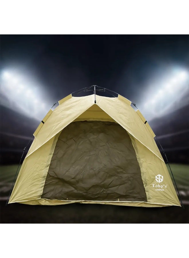 توبيز خيمة تخييم توبي الجديدة، خيمة أوتوماتيكية منبثقة، تتسع لأربعة أشخاص، خيمة خارجية، خيمة شاطئ، مقاومة للرياح والأمطار، واقية من الشمس بدون نافذة - Image 5