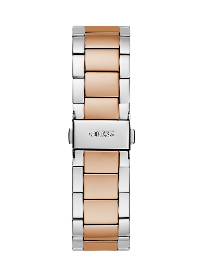 GUESS ساعة متعددة الوظائف للنساء من غس بلون ذهبي وردي مزدوج - GW0616L3  - Image 4