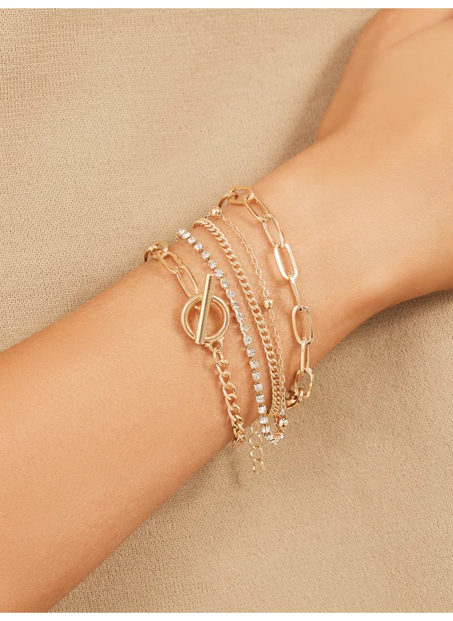 ستايلي Styli Set of 5 - Assorted Link Bracelet