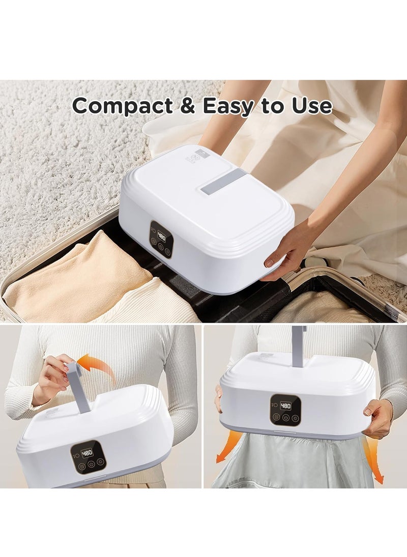 GUDOO Electric Clothes Dryer Heat Pump Dryers 2H Quickly Drying 600W Energy-Efficient Timer UV Sterilization Wet Laundry Fast Drying Portable Clothes Dryer for Light Clothes  - Image 3