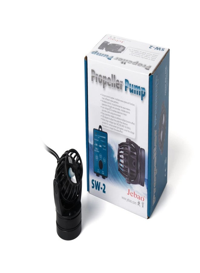 Jebao SW-2 Wave Maker Flow Pump with Controller for Marine Reef Aquarium, 132-660 GPH - Image 1
