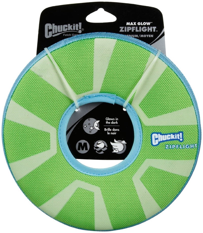 Chuckit 2 Pack of Max Glow Zipflight Dog Toys Medium 85Inch2 - Image 2