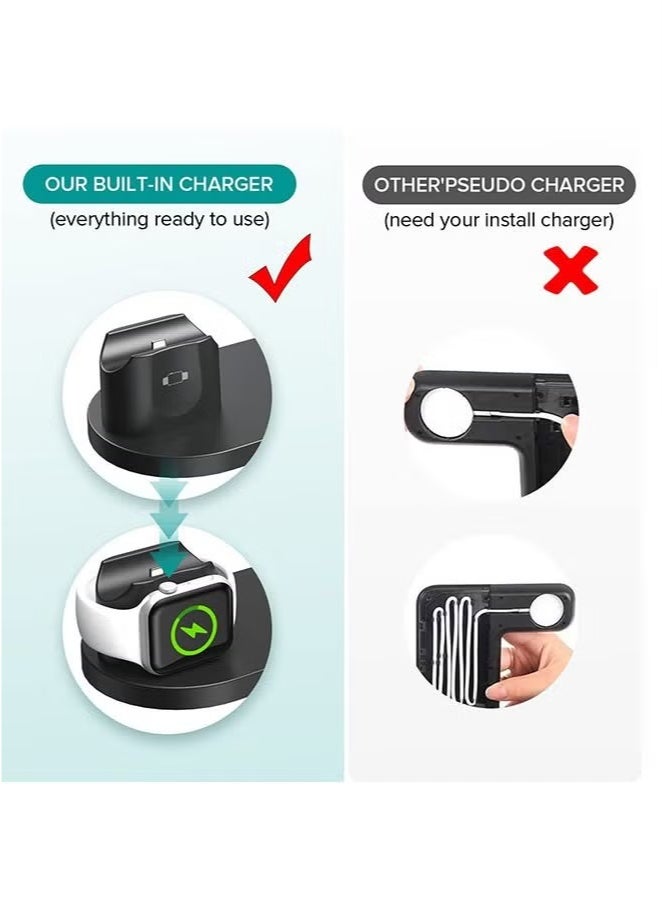 6 in 1 Wireless Charger for Apple Watch/Air Pods Pro/iPhone 14/13/12/11/11pro/11pro Max/X/XS/XR Samsung S20/S10, Charging Dock Station for Other Qi Phones  - Image 4