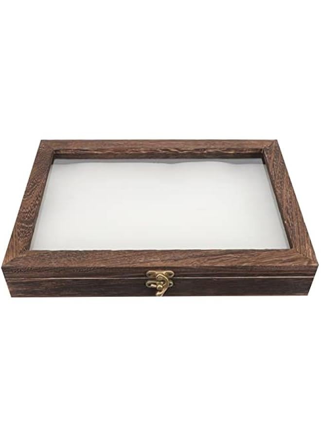 Generic 1 Set Box Insect Specimen Box Exhibit Garden Insect Netting Display Cases Models Shadowbox Picture Frame Insect Holder Stand Arrowhead Display Case Shadow Boxes Frames Wooden  - Image 1