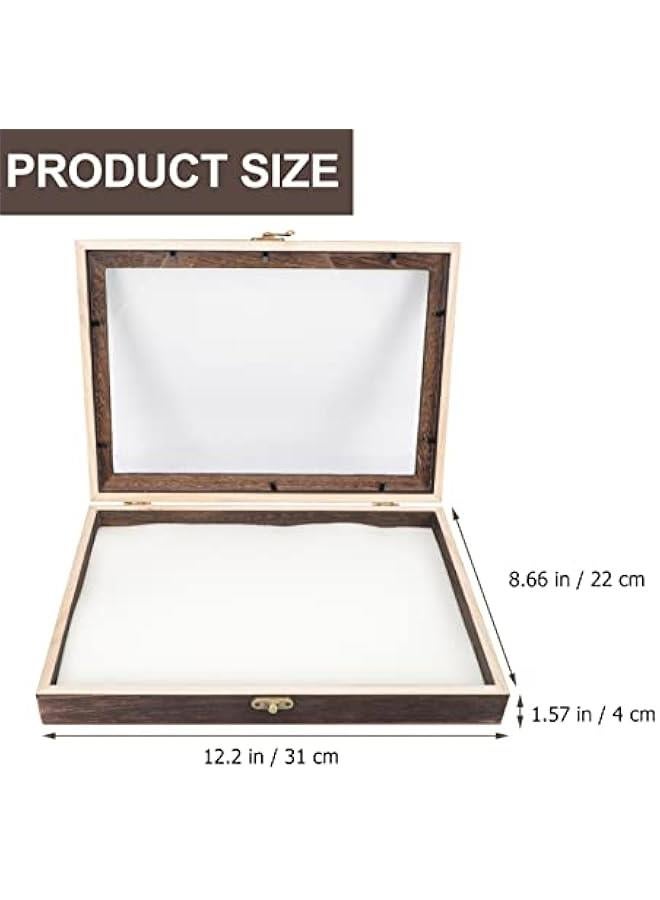 Generic 1 Set Box Insect Specimen Box Exhibit Garden Insect Netting Display Cases Models Shadowbox Picture Frame Insect Holder Stand Arrowhead Display Case Shadow Boxes Frames Wooden  - Image 3