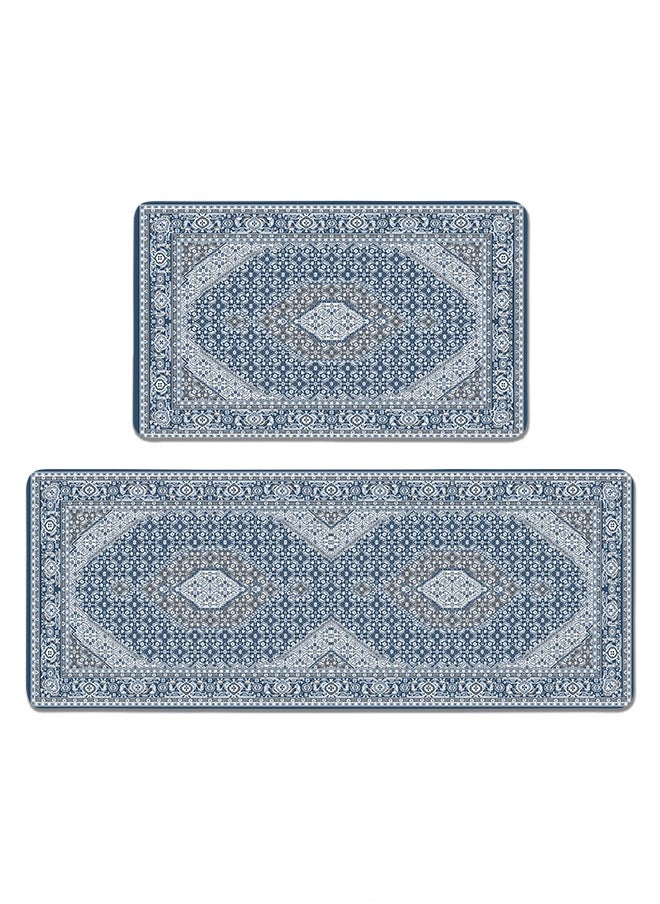 Generic - 2 PCS Kitchen Floor Mats Rugs Set, Cushion Floor Carpet, Waterproof, Oil Resistant and Anti-Fatigue PU Standing Mat for Kitchen, Floor, Office, Sink, Laundry 45*75CM+45*120CM - Image 1