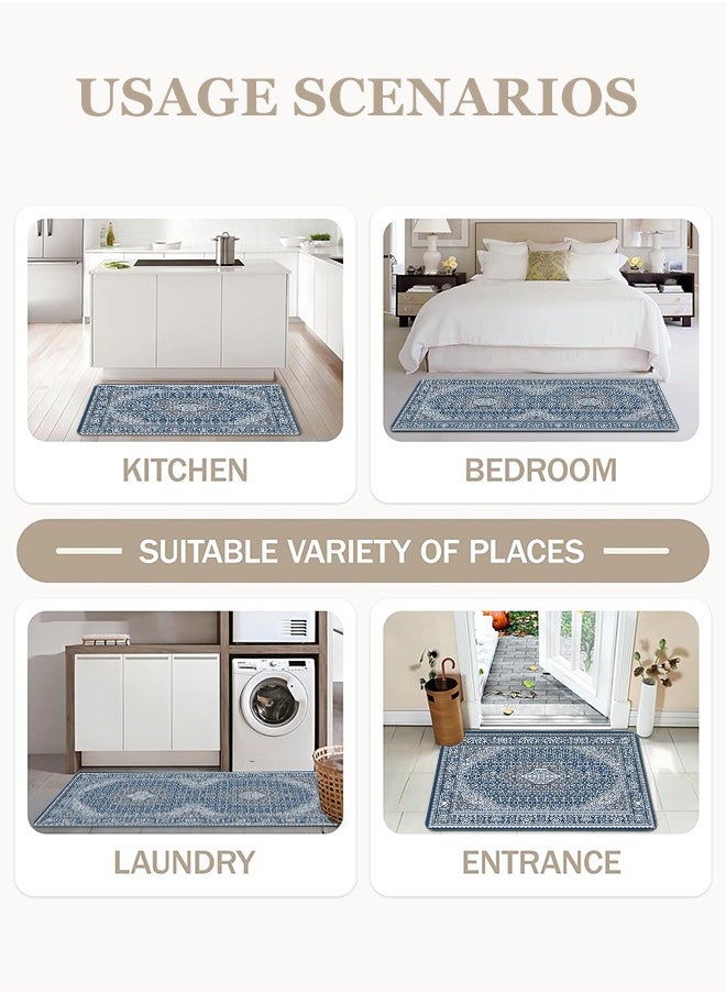 Generic - 2 PCS Kitchen Floor Mats Rugs Set, Cushion Floor Carpet, Waterproof, Oil Resistant and Anti-Fatigue PU Standing Mat for Kitchen, Floor, Office, Sink, Laundry 45*75CM+45*120CM - Image 1