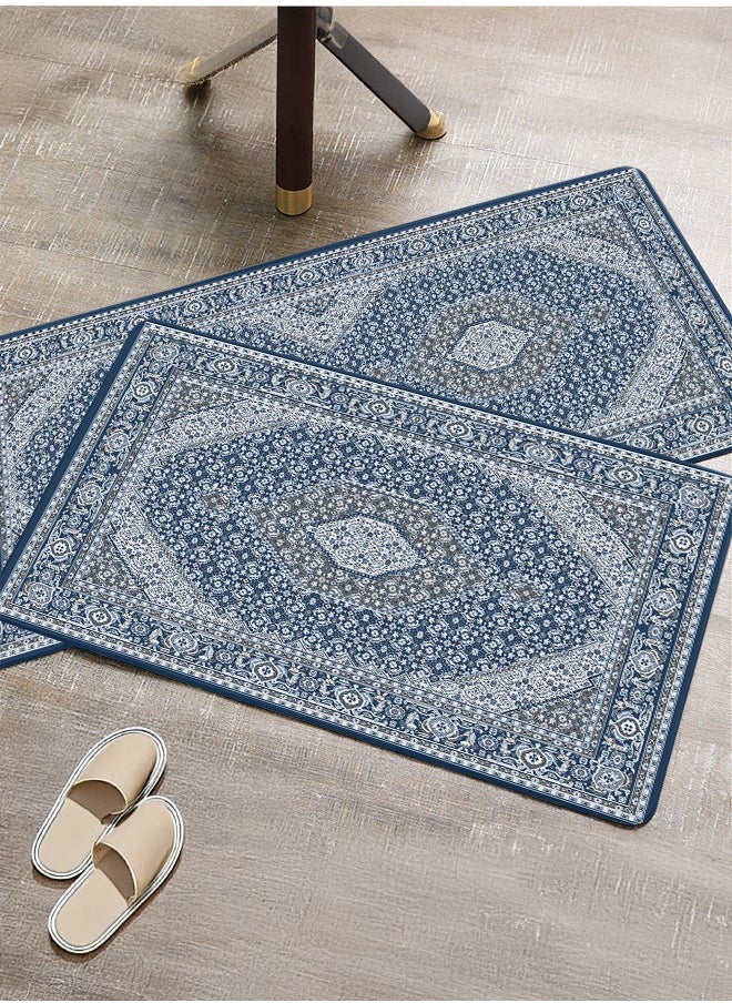 Generic - 2 PCS Kitchen Floor Mats Rugs Set, Cushion Floor Carpet, Waterproof, Oil Resistant and Anti-Fatigue PU Standing Mat for Kitchen, Floor, Office, Sink, Laundry 45*75CM+45*120CM - Image 1