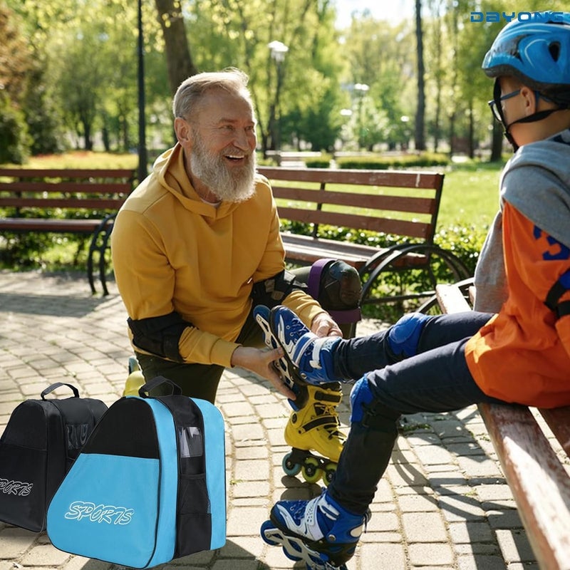 TNTAIAHL Roller Skate Bags, Oxford Cloth Ice Inline Skates Bag with Adjustable Shoulder Strap for Kids and Adult, Large Capacity Skate Bag for Skates Shoes, Helmet and Other Skate Accessories - Image 5