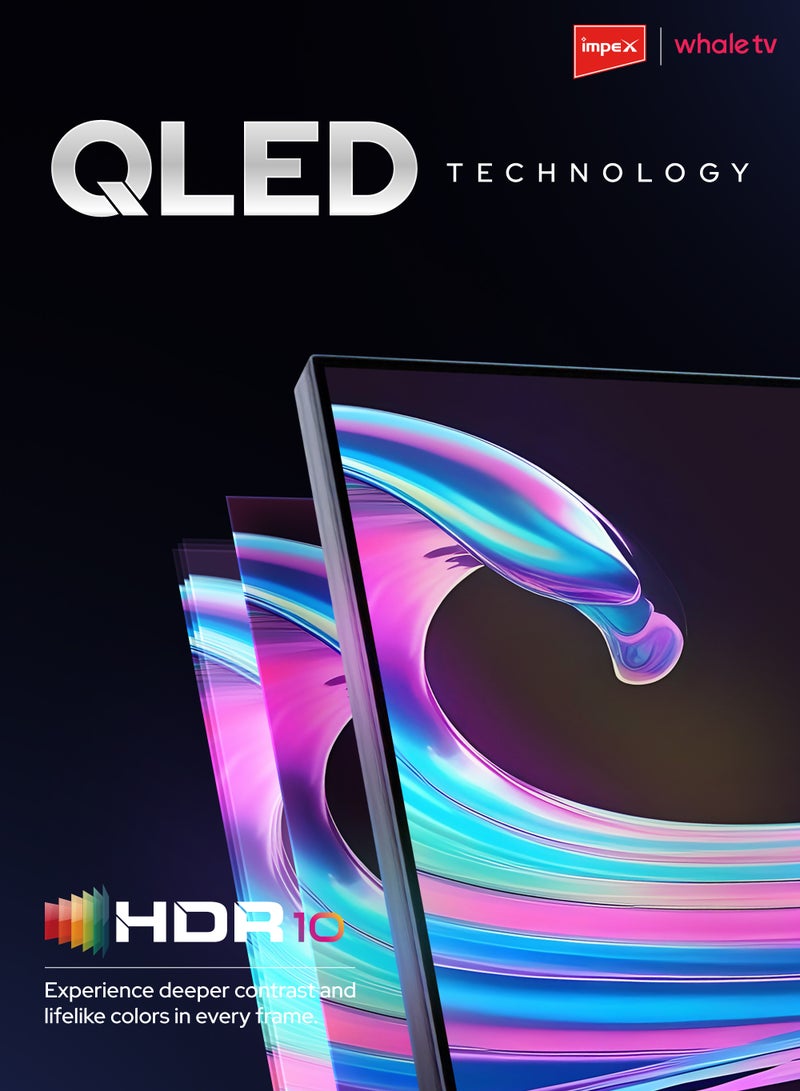 إمبكس تلفاز واهل أو إس 65 بوصة ذكي QLED | 4K Ultra HD | مساعد صوتي ذكي مع ChatGPT | نتفليكس، يوتيوب، برايم فيديو، ديزني+ | HDMI، USB، مدخل صوت، مدخل فيديو، مدخل RJ45 | 8 جيجابايت تخزين، 1.5 جيجابايت RAM | Wios65Q - Image 5