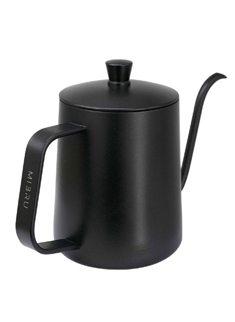 MIBRU Coffee Drip V60 Pour Over Kettle Goose neck Long Narrow Spout With Lid Tea Pot 304 Stainless Steel Teflon Coated Pitcher for pouring coffee 480ML  - Image 3