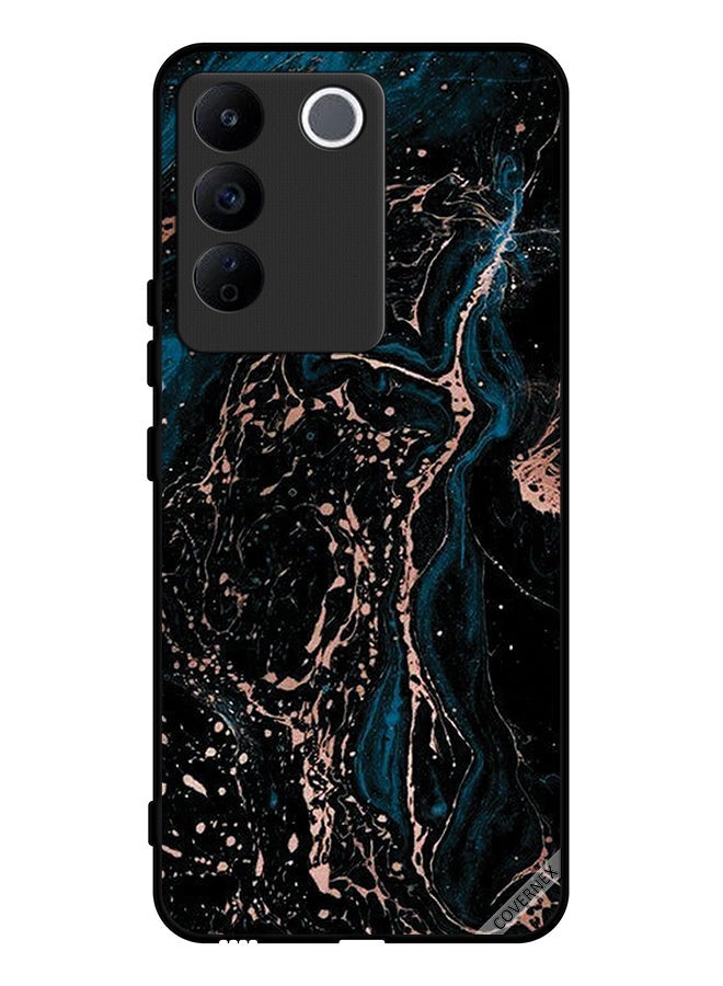 Covernex Protective Case Cover For Vivo V27e Marble & Plain Combination Pattern - Image 1