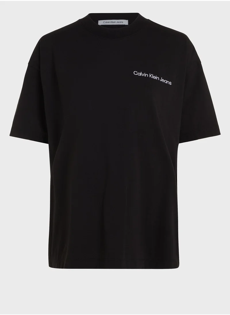 Calvin Klein Jeans Crew Neck Logo T-Shirt