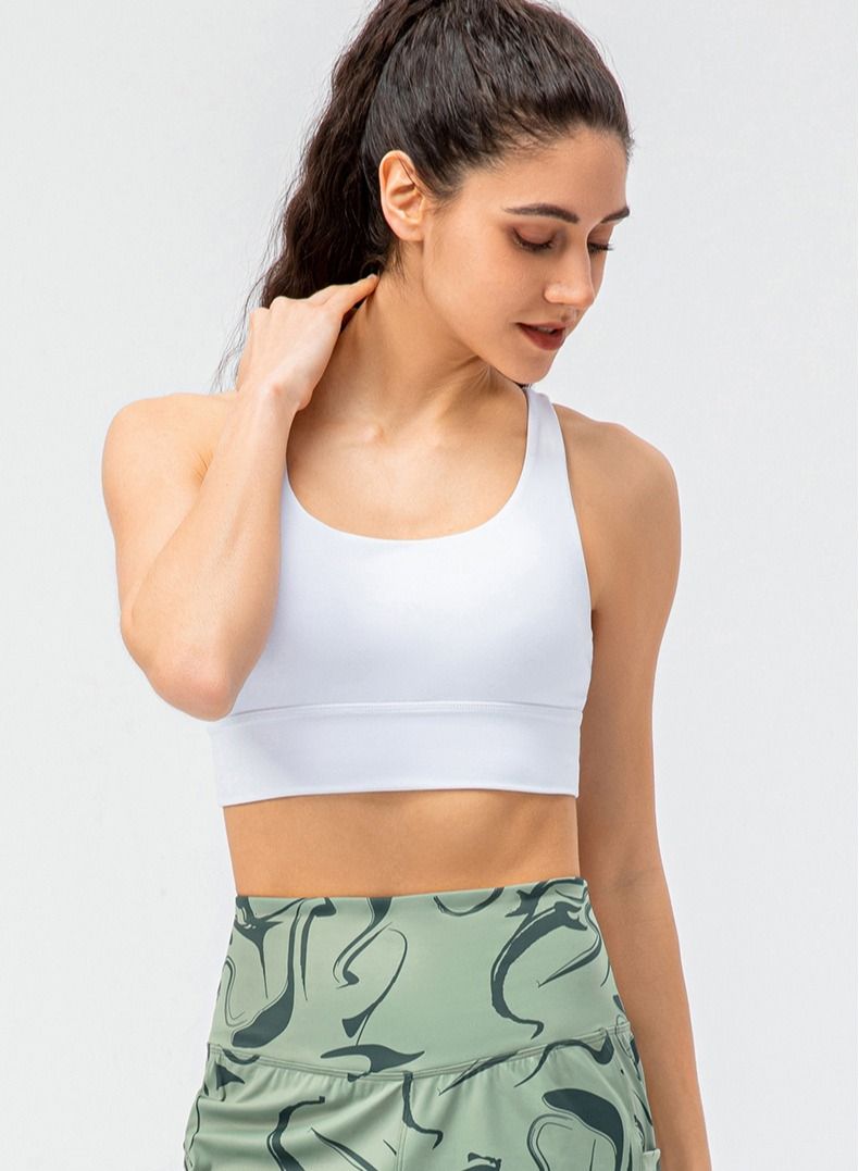 Loquat New  nylon shock gathering running bra yoga vest  - Image 1