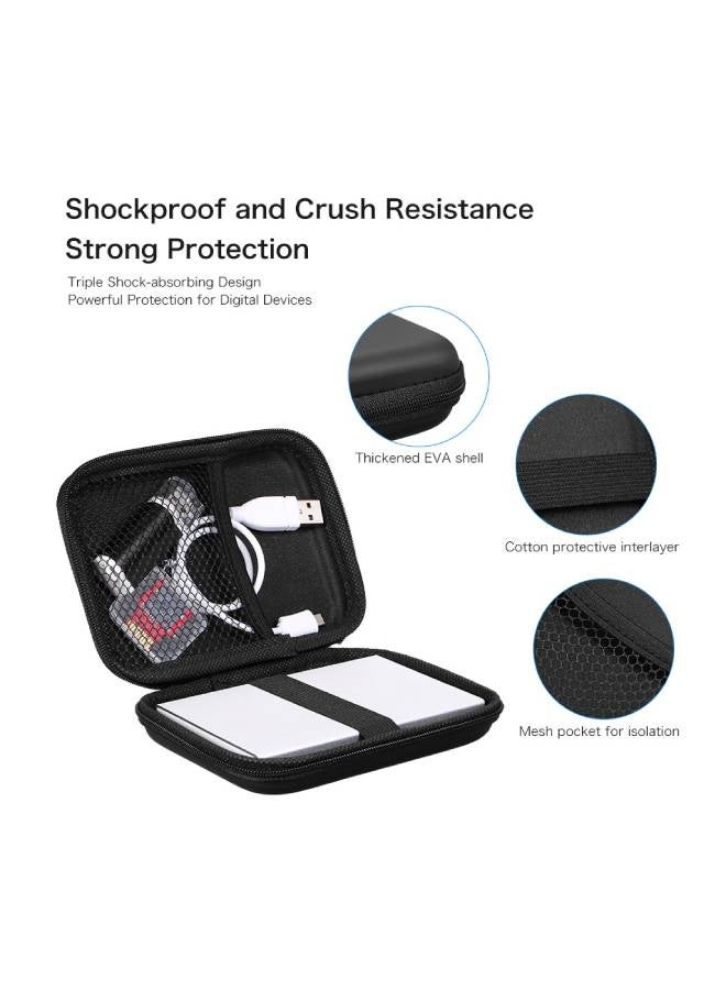 WD Safety Leather External Hard Disk Case Black - Image 2
