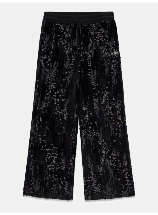 GUESS Kids Sequins Wide Leg Pants