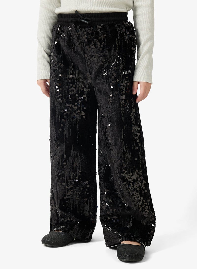 GUESS Kids Sequins Wide Leg Pants - Image 2