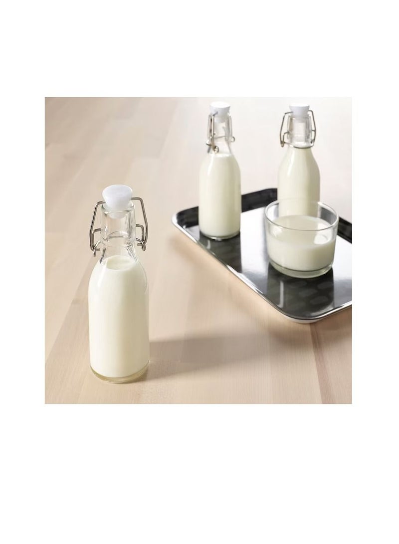 Bottle with stopper, clear glass15 cl  - Image 2