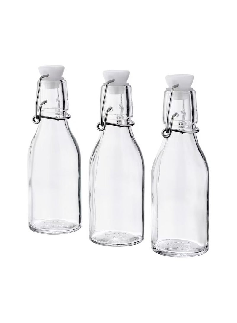 Bottle with stopper, clear glass15 cl  - Image 1