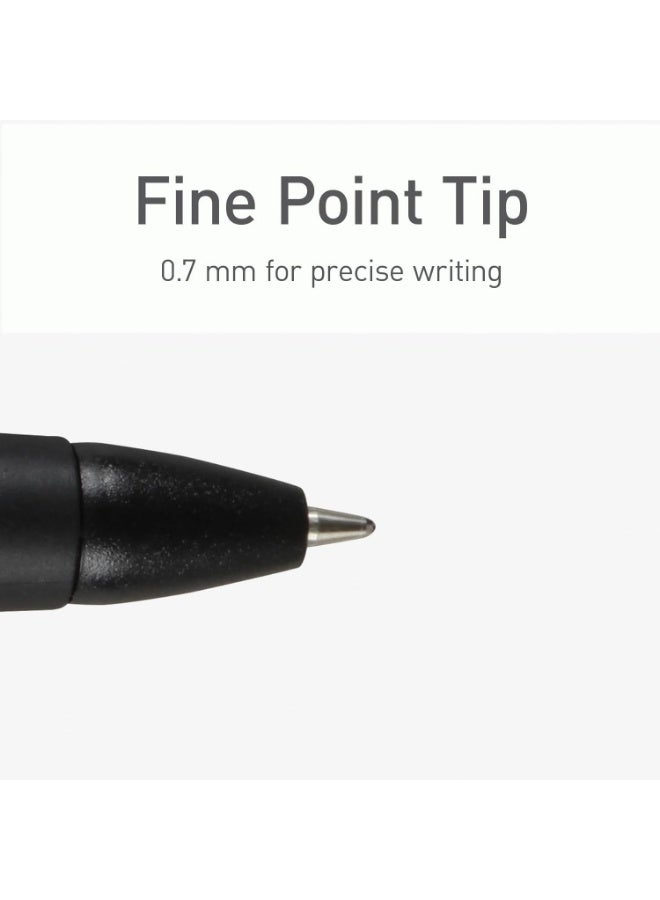 Pentonic Bentonic BR-T Retractable Ballpoint Pens, 10-Pack, Blue Ink, 0.7mm Fine Point, Smooth Writing for Diaries, Office, and School - Image 2