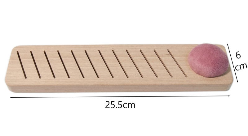 Lampstop Bobbin Rack for Embroidery Floss Beech Wood Floss Organizer (Rectangle) - Image 2