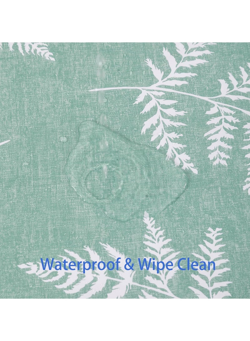 عام مفرش طاولة دائري من الفينيل، مع خلفية من الفانيلا مقاوم للماء والزيت، مفرش طاولة PVC مقاوم للبقع وقابل للمسح (قطر 60 بوصة) - Image 4