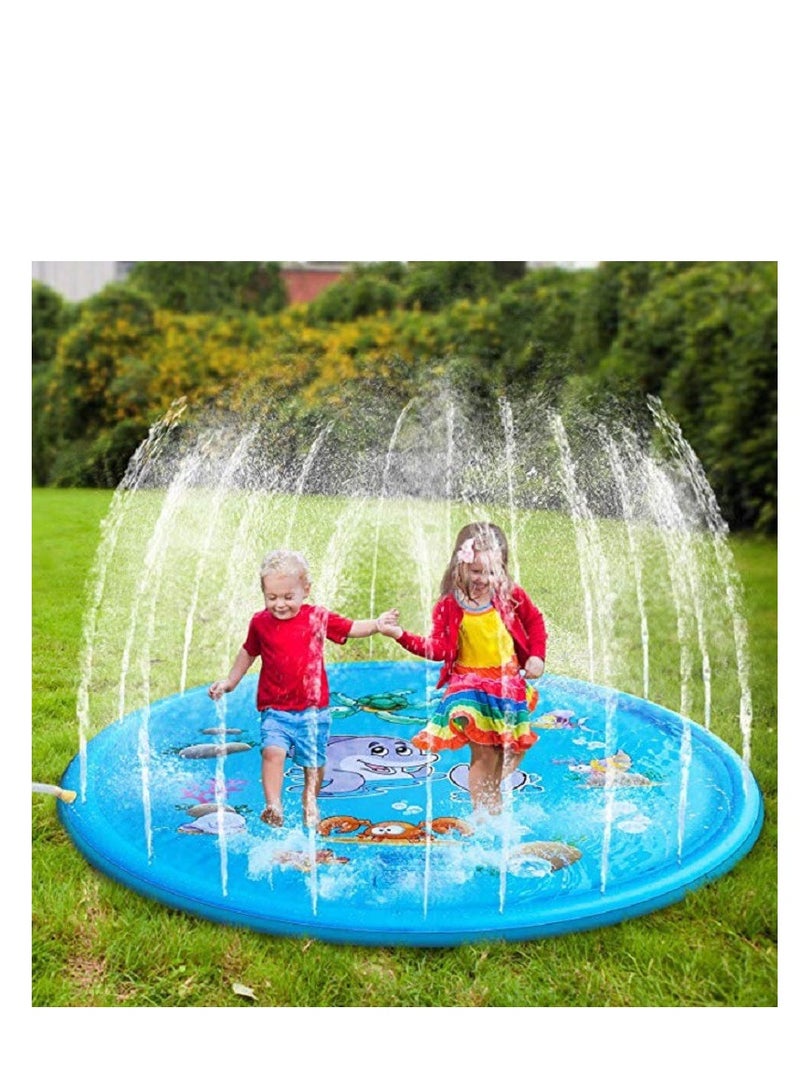 Generic Outdoor Water Spray Toy Water Pad Round Diameter 100CM  - Image 2