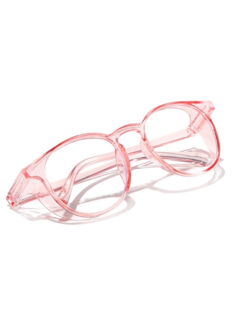 Generic 2 Pairs of Safety Goggles - Anti Fog, Scratch Resistant Clear Safety Glasses with Blue Light Blocking for Men & Women (Pink + White) - Perfect for Work & Outdoor Activities  - Image 5