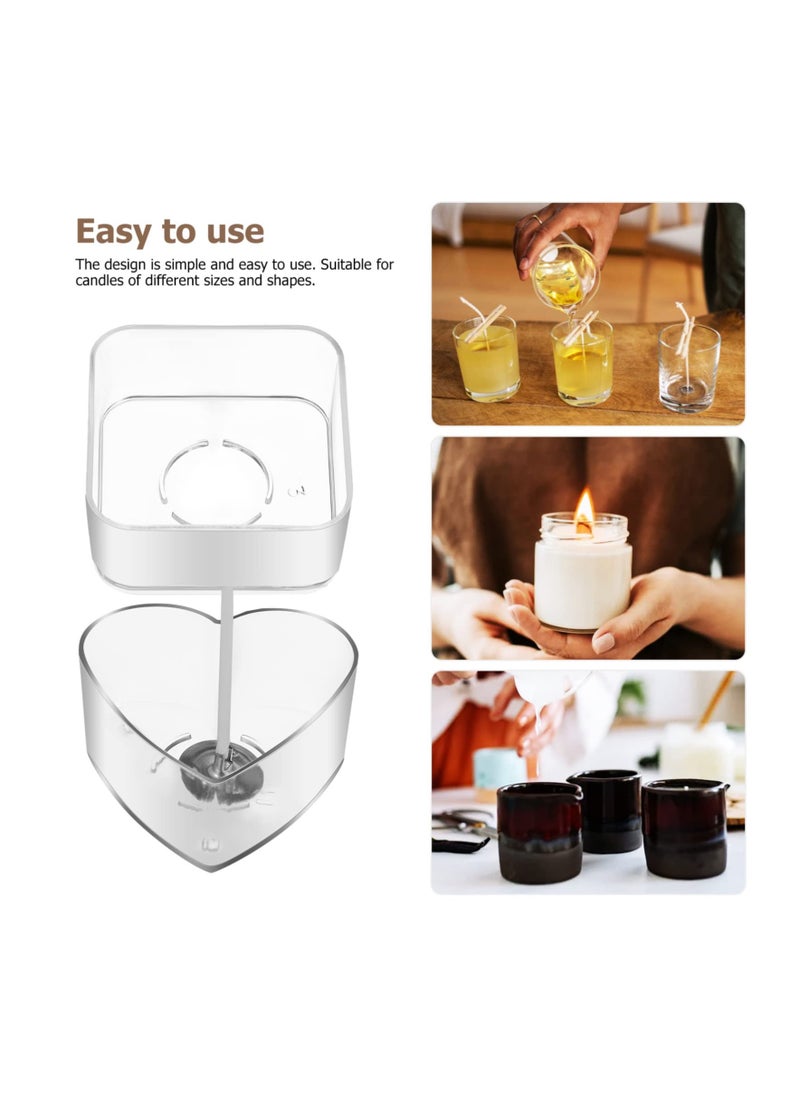 SYOSI - Tealight Candle Cups, 40pcs Plastic Clear Tealight Cups Holders, Candle Wax Tins Jars Cases with 100pcs 40 Mm Candle Wicks Plastic Empty Tealight Tin Container for Candle Diy Tool Home Decorations - Image 1