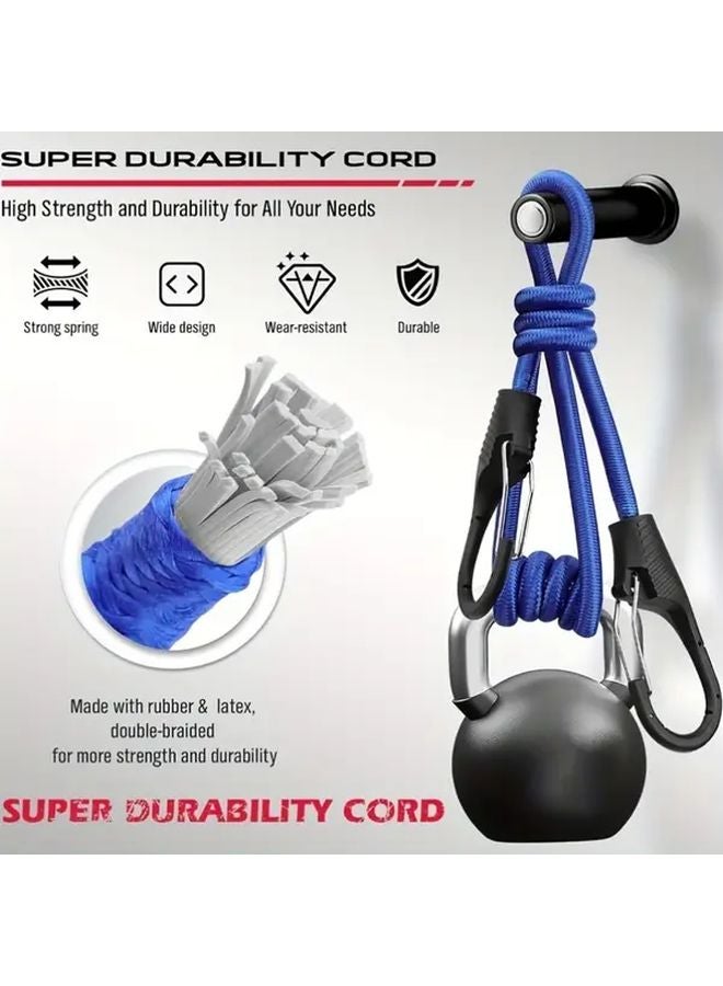 38PCS Elastic Rope Set with Durable Hooks Multiple Sizes Strong Material Spring Lock Clips - Image 4