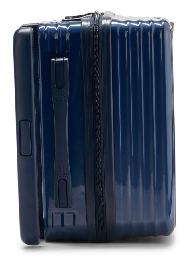 ليمرا شنطة سفر حديثة مصنوع من مادة بولي كربونات مخصصة لقمرة الطائرة مقاس 20 بوصة لون أزرق - Image 5