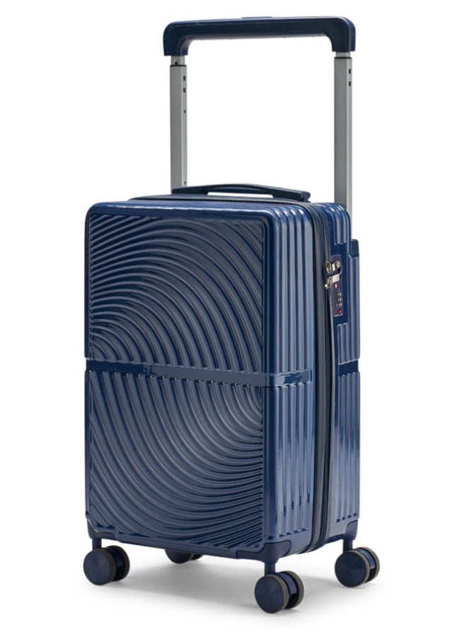 ليمرا شنطة سفر حديثة مصنوع من مادة بولي كربونات مخصصة لقمرة الطائرة مقاس 20 بوصة لون أزرق - Image 1