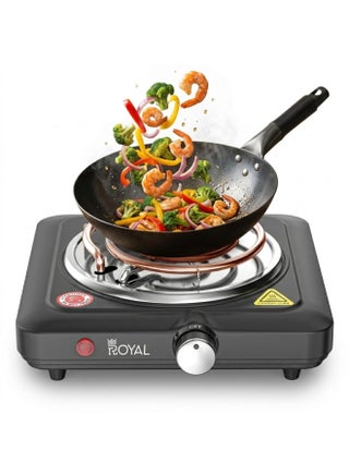 Electric Hot Plate Single Spiral 1000 Watts Adjustable Temperature & Non-Stick Coating 1000 W RA-HPS135 - view 2
