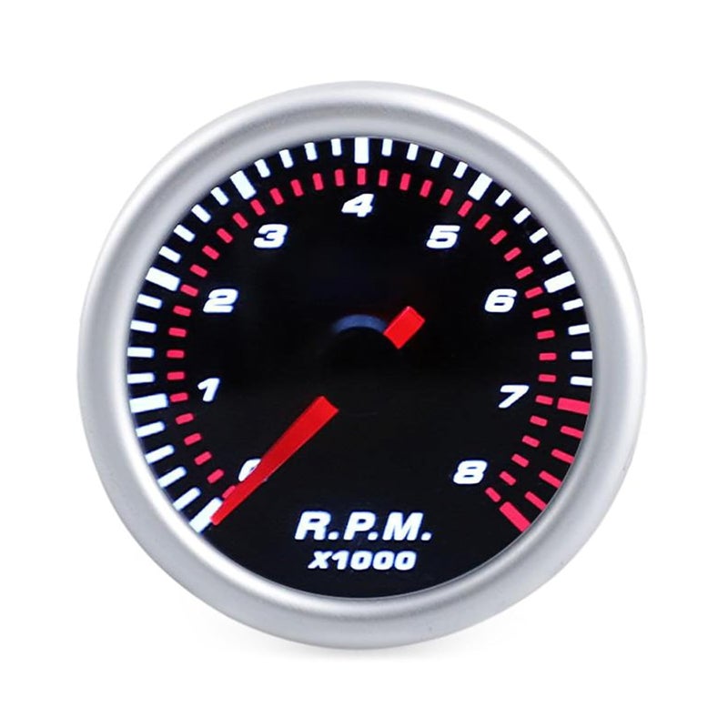 0-8000RPM Tachometer LED Light Pointers 52mm Tacho Gauge Fit 4/6 / 8 Cylinder Enginee for Auto Car 12V Car Speedometer - Image 4