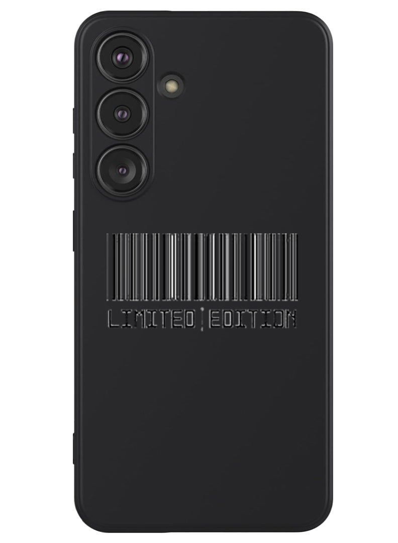 Theodor Protective Slim Fit Case Liquid Silicone Cover with Full Body Protection Anti-Scratch Shockproof Case For Samsung Galaxy S24 Plus (Black) - Limited Edition - Image 1